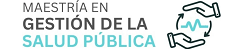 Logo promocional para la Maestría en Gestión de la Salud Pública